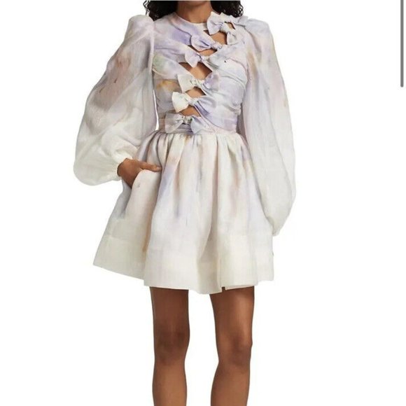 ZIMMERMANN 2022 Mini Dress w/ Tags |  SIZE - 1 - Picture 4 of 7